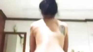 Must watch thick curvy Asian interracial mixed seduces tourist riding dick blowjob handjob cum