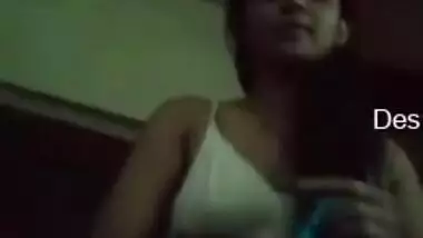 XXX boobs-exposing is the best thing for Indian girl to do on her own
