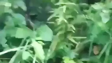 Village couple’s outdoor Indian sex video from the forest