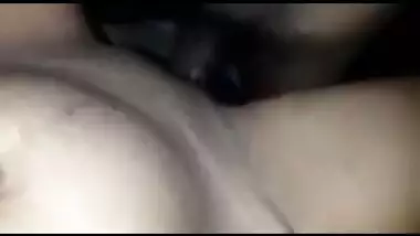 Hot MMS clip of Desi wife having XXX affair with lover in darkness