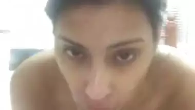 Young and horny girl enjoys with a big dildo