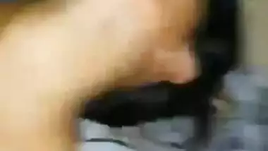 Horny Indian girl tasting big dick of BF