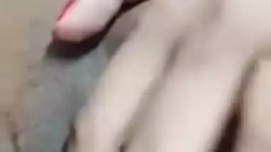 Cute Desi XXX girl showing her teen boobs and pussy on video call