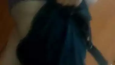 Desi Wife Wearing Cloths