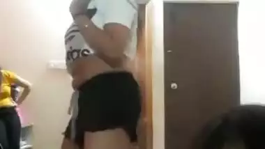 Hostel Girls are horny like hell, she deepest navel of girl in white !