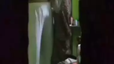 Mom wearing nighty after showing naked boobs