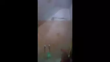 Super cute desi college chick stripping naked selfie for her lover mms clip