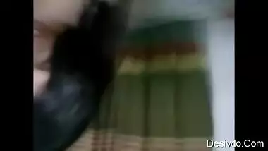 Desi cute girl strip to bra body recorded by bf