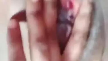 Beautiful girl showing her small boobs pussy