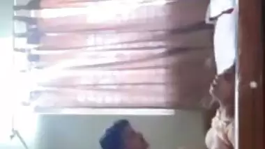 Young lovers homemade sex in missionary style