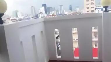 Indian/arab Slut Makes Her Husband A Cuckold By Sucking Bbc On The Balcony