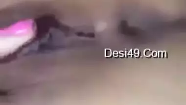 XXX model of Indian origin teases men gently massaging boobs