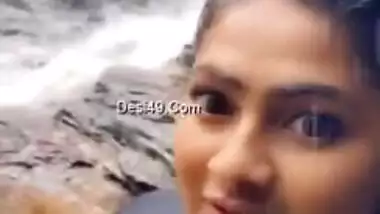 Small rain motivates attractive Desi girl to record quick XXX clip