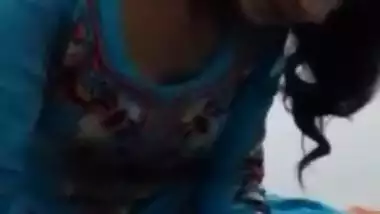 Safe porn is very important so the Desi girl puts a condom on the dick