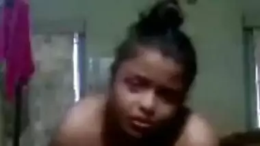 Big booby Assamese girl masturbating pussy