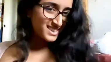 Indian girl without bra shows beautiful naked boobs