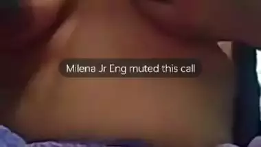 Famous mallu girlfriend boobs show on video call