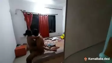Indian romantic sex on the corner of a bed