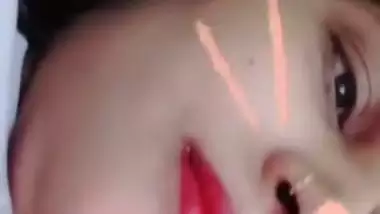 Matte red lips aunty nude live video call to lover