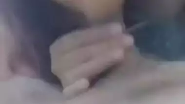 Man fucks Desi babe's mouth and pussy in XXX webcam show of MMS type