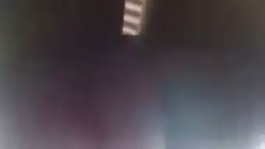 Slim Desi girl shows off tiny tits in this MMS self-made XXX video