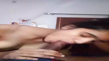 Cute sexy Indian girl sucking dick