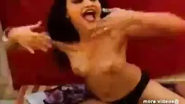 Hot Desi Anjana indian girl dance squeezing her boobs on live sex webcam