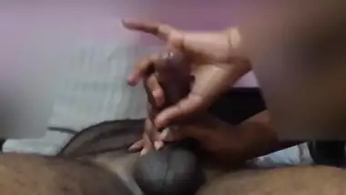 Sri Lankan In Penis Massage Closeup - She Takes Care Of My Precious Cock