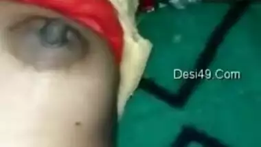 Woman's nipples are hard and Desi hubby understands that she is horny