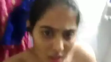 Selfie girl naked fingering with moans unseen video