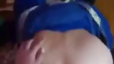 Desi guy bangs his big ass Bhabhi in the doggy style