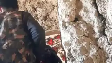 Pashto bhabhi fuck in standing position in rock house