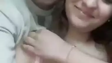 Horny guy squeezes his sexy GF’s milky boobs in chuda chudi