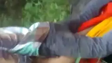 Outdoor hardcore village sex fun with innocent teen girlfriend