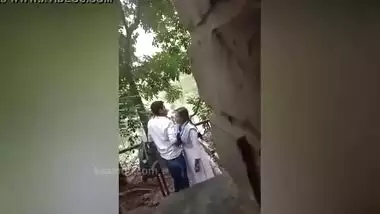 Caught Desi Girl Giving Hot Blowjob Behind School