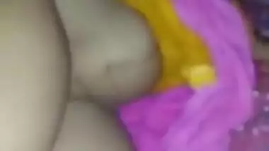Sexy desi sleeping wife boob pussy and ass captured by hubby after fucking