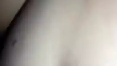 Fat Desi XXX chick gets load of cum on her belly after pussy fucking MMS