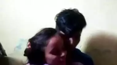 Voluptuous Desi female looks in sex camera while man touches her XXX jugs