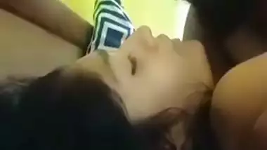 Big guy enjoys romantic sex with his cute GF